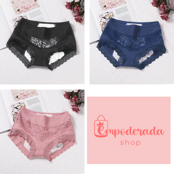 Calcinha Anti-Vazamento / Kit 3 Unidades
